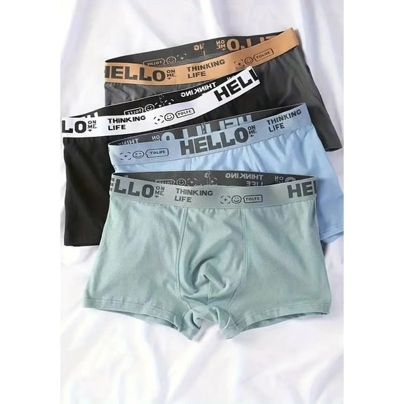 4-Pack Men's 95% Cotton Boxers: Trendy Colors, Breathable & Skin - Loving Softness, Comfy Fit for Daily Wear