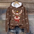thumbnail image 6 of Futezty Christmas Sweatshirts for Women Novelty Funny Santa Xmas Tree Graphic Pullover Tops Loose Casual Fleece Shirts, 6 of 6