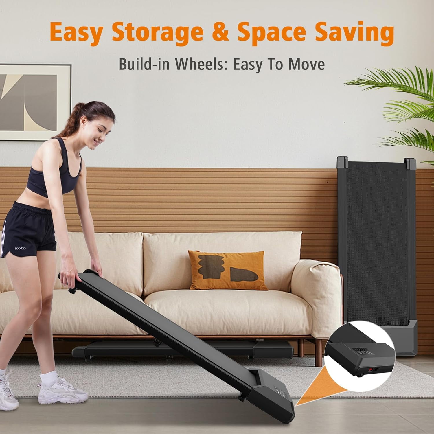 YDZJY 300lb Under Desk Treadmill, 2.5HP Quiet, 2 in 1 Home YDZJY 300lb Under Desk Treadmill, 2.5HP Quiet, 2 in 1 Home