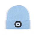 thumbnail image 1 of Gorro de punto con luces LED dobles para deportes al aire libre recargables, luz blanca delantera, luz roja trasera, luces dobles, lámpara LED, 1 of 2