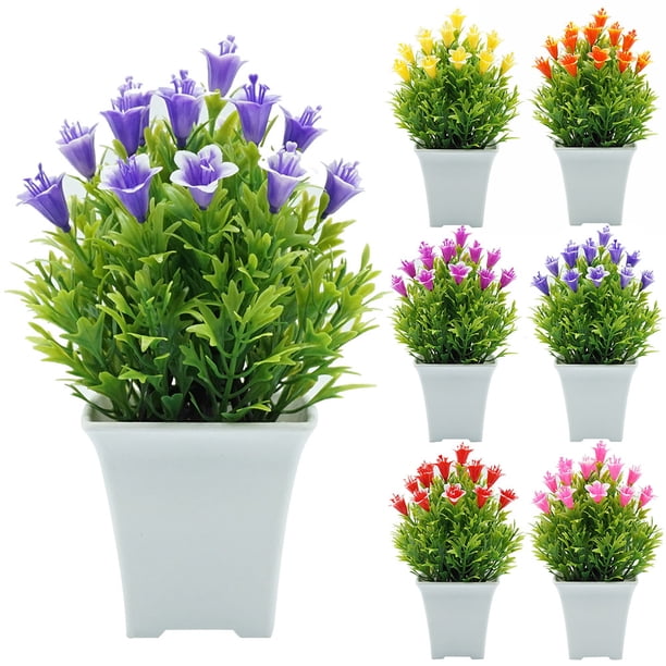 Gwong Decoración hogareña Flor de lirio artificial Bonsai Garden DIY Disposición de la fiesta de bodas Decoración de escritorio Gwong 21033993