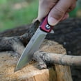 thumbnail image 5 of Ozark Trail 7.5 in Folding Knife, Aluminum Handle, Purple, 5 of 16