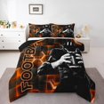 thumbnail image 2 of Erosebridal Rugby Lover Bedding Twin Comforter Set, Soccer Player Down Comforter, Honeycomb Gemoetric Decor, Breathable, 2 of 7