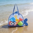 thumbnail image 5 of Yannianjz Large Capacity Beach Toy Storage Bag Mesh Sand Toy Tote For Kids Outdoor Play Portable Drawstring Carry Bag For Shovels Buckets Seashells Swimming Gear, 5 of 6