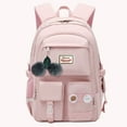 thumbnail image 4 of Nylon School Backpack Large Capacity Girls School Bag Mochilas (Black), 4 of 7
