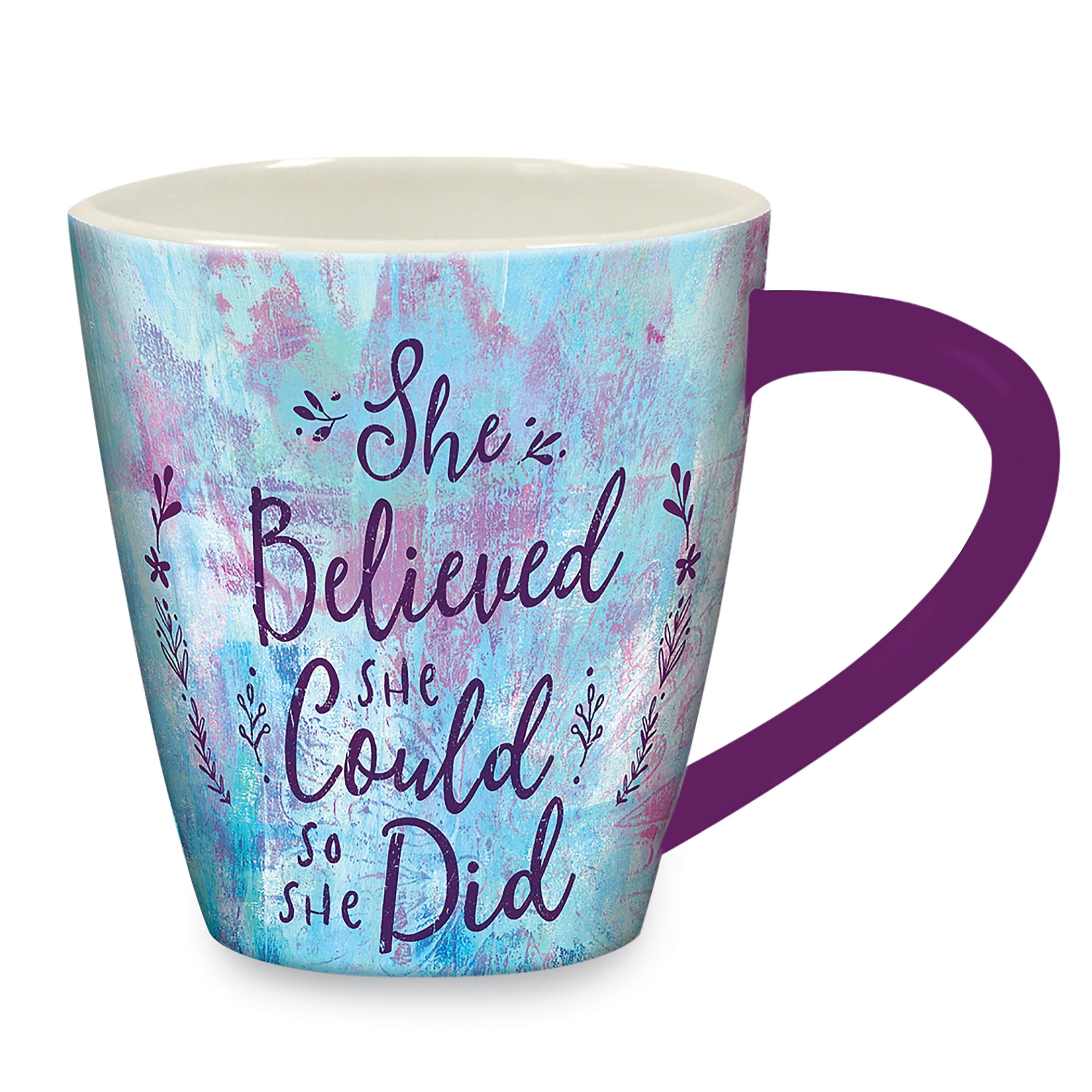 Unique Graduation Birthday Gifts She Believed She Could So She Did Wine Tumbler with Lid for Best Friends Her Stainless Steel Insulated Coffee Mug 12OZ Inspirational Gifts for Women 