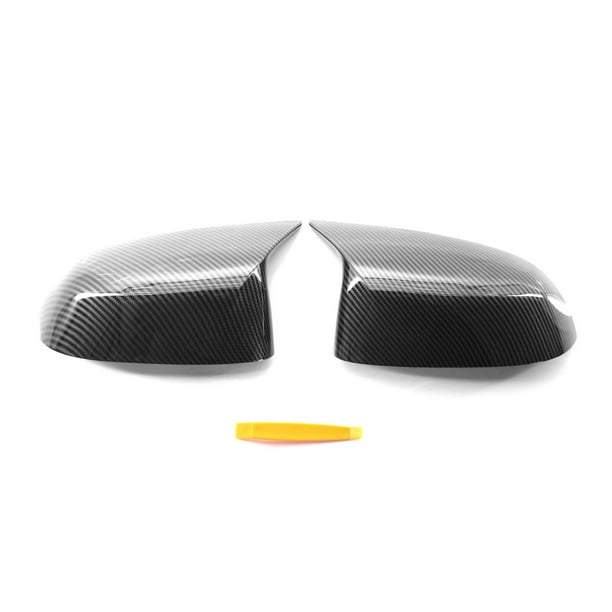 TFixol Left & Right Side Mirror Cover One Pair Carbon Fiber Side Door
