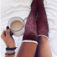 thumbnail image 5 of Dress Choice Boot Socks Winter Warm Crochet Knitted Lace Boot Cuffs Socks Short Leg Warmers For Women Gift, 5 of 8