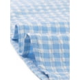 thumbnail image 5 of MODA NOVA Juniors 1950s Round Collar Short Sleeve Checked Tops Blue S, 5 of 5
