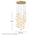thumbnail image 4 of 47395LCB Hinkley Lighting Trigo - 60W LED Small Abstract Chandelier-26 Inches Tall and 20 Inches Wide, 4 of 10