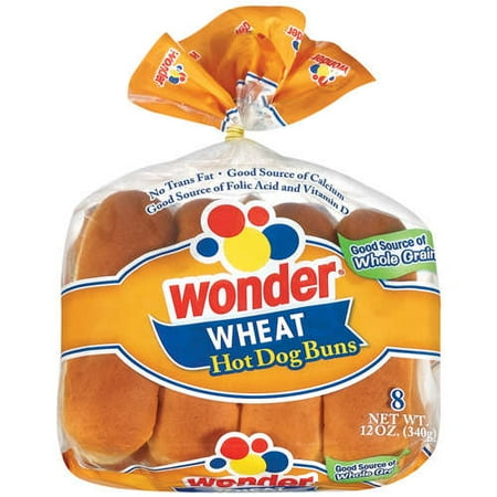 Interstate Brands Wonder Hot Dog Buns, 8 ea
