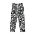 thumbnail image 4 of Xecao Zebra Men's Straight Lounge Pajama Pants: The Ultimate in Comfortable Sleepwear, 4 of 9