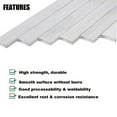 thumbnail image 3 of 5 Pcs 5/32in X 0.59in Square Aluminum Flat Bar 9.84in Long, 4mm X 15mm X 250mm Aluminum Flat Plate, 6061 Aluminum General Purpose Plate, 3 of 5