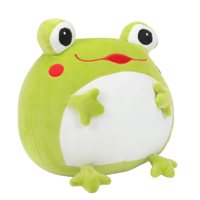 Cute Frog Plush Stuffed Animal Soft Hugging Pillow Frog Plushie Gift for  Kids 