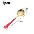 thumbnail image 2 of Cuchara para cena, cucharas de acero inoxidable, cucharas de metal duraderas, cucharada, cucharas para cubiertos, uso para el hogar, restaurante, fácil de limpiar, 2 of 5