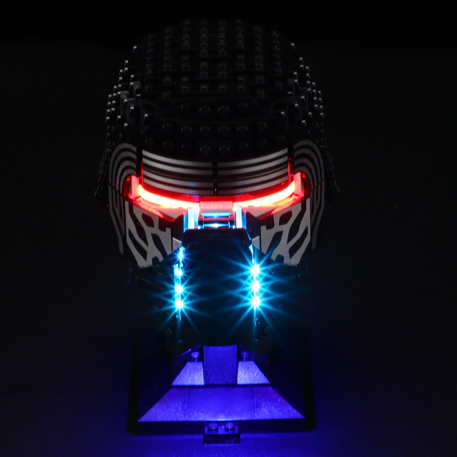 QC Ltbrcik Led Light Kit Lighting Set Compatible With The Lego Kylo Ren Helmet 75415 Building Blocks Without Lego Set