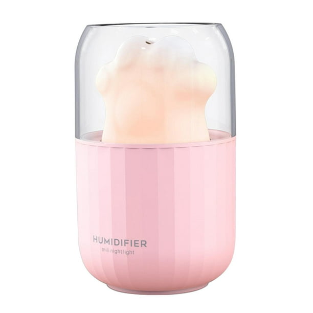 Humidificador difusor de aromas ultrasónicos LED con aceites esenciales nano para aromaterapia Rosado