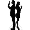thumbnail image 1 of Star Cutouts SC2046 Secret Agent Couple Cardboard Cutout Standup, 1 of 1