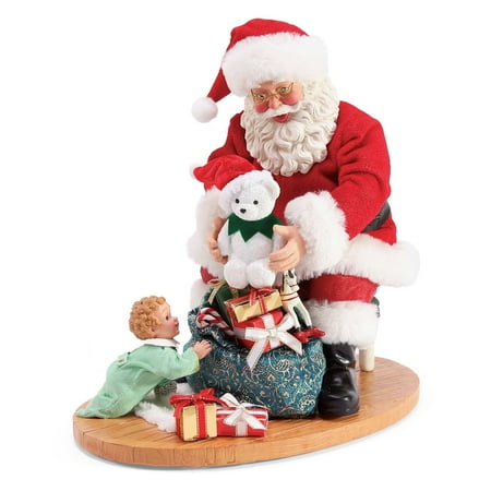 Possible Dreams Christmas Traditions Christmas Surprise Santa Figurine #6003845