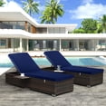 thumbnail image 5 of Comcaver Cojín para tumbona para muebles de exterior, impermeable, resistente a la decoloración y al desgarro, cojines para tumbona para patio, césped, piscina, resort, hotel, 72 x 21 x 3 pulgadas, co, 5 of 5