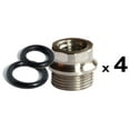 4 ea Stainless 1911 Slim Grip BUSHINGS / 8 ea O Rings US Colt and