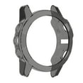 thumbnail image 4 of Paquete de 2-4 fundas protectoras de gel de sílice para reloj inteligente fenix 5X negro 4 piezas, 4 of 8
