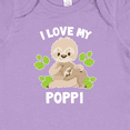 thumbnail image 4 of Inktastic Cute Sloth I Love My Poppi with Green Leaves Boys or Girls Baby Bodysuit, 4 of 5