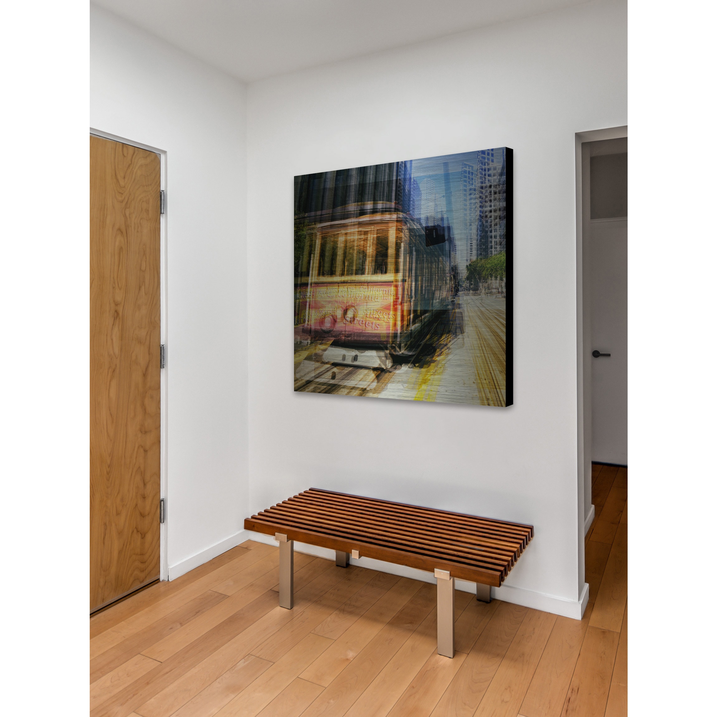 "In Flux" Painting Print on Brushed Aluminum