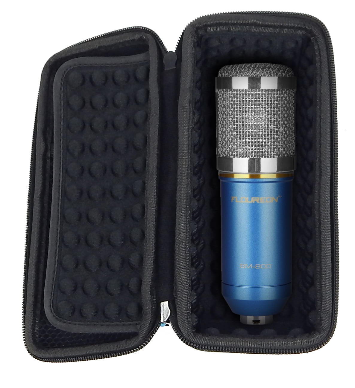 MICSAFE Condenser Microphone Case Fits Floureon BM800, AudioTechnica
