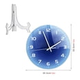 thumbnail image 3 of Elegante reloj de pared moderno minimalista, silencioso, práctico, con pilas, para decoración del hogar., 3 of 7