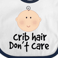 thumbnail image 4 of Inktastic Crib Hair Dont Care Funny Baby Clothes Boys or Girls Baby Bib, 4 of 4
