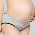 thumbnail image 6 of 3-Pack Women's Pregnancy Panties Low Waist V Shaped Cotton Maternity Briefs Postpartum Panties Shorts Underwear, 6 of 10