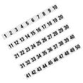 thumbnail image 5 of 50pcs Table Numbers 1-50, Plastic Table Numbers Double Table Number Cards Table Number Signs for Weddings Restaurant Banquets Party Event Decors White, 5 of 8