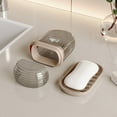 thumbnail image 1 of Jabonera Portátil de Plástico con Tapa | Jabonera de Viaje a Prueba de Fugas | Bandeja de Drenaje para Artículos de Aseo Secos | Plástico Duro Duradero de Grado Alimenticio | Ideal para Viajes, Campi, 1 of 5