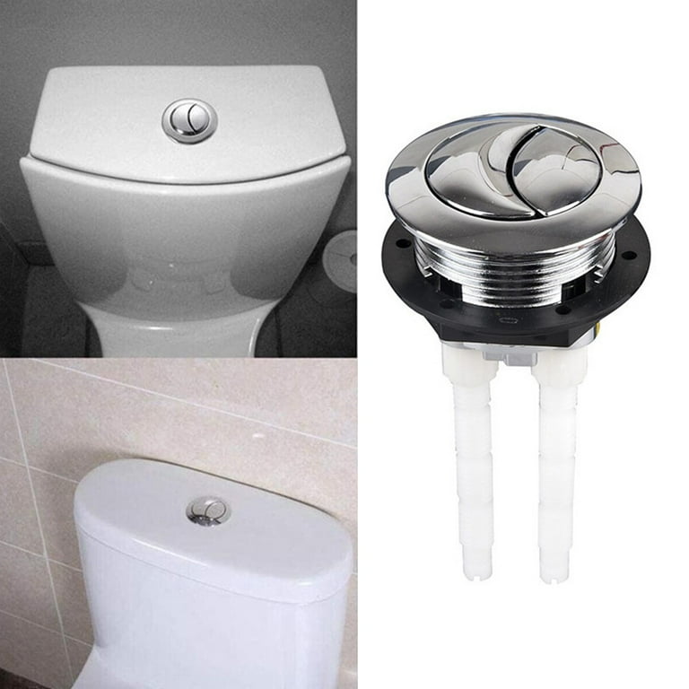 Push on sale button toilet