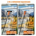 thumbnail image 4 of JEHONN Window Floor Squeegee with 60 Inches Long Handle Orange, 4 of 7