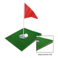 thumbnail image 4 of Golf Putter Pad Simulation Green Mini Putter Plate Portable Putter Slope Practitioner Hole Cup Package Grass, 4 of 6