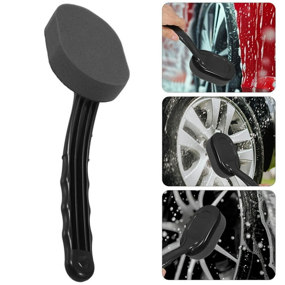 Raindrops Tire Dressing Shine Applicator Car Wheel Brush Automotive Cleaning Brush 1Pcs