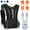 Black, variant on Runing Hydration Vest Backpack with 15oz 50oz Water Bladder, Adjustable Strap Storage Bag for Trail Running Marathon Race Hiking, Black