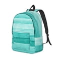 thumbnail image 2 of Daiia Teal Turquoise Vintage Canvas Backpack for Men and Women ,Hiking Backpack,Travel Laptop Bag for School,Large Capacity Backpack, 2 of 8