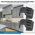 100 Pack Angle Restrictor Restriction Clips For Face Frame Hinges 86 Degree Kitchen Door