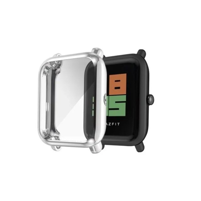 Funda de reloj para Huami Amazfit Bip S/Lite/U/Pop, color plateado