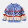 thumbnail image 1 of URMAGIC Baby Boys Cardigan Zipper up Toddler Knit Sweater Organic Cotton for Kids 3-4 Years, 1 of 3