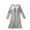 Gray, variant on HUJlwoi Sleep Shirts for Women Long Sleeve Nightshirt Round Neck Soft Loose Pajama Tops Silid Color Classic Nightdress