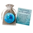 thumbnail image 2 of Desktop Decor,Good Friends Are Like Seaglass Keepsake Sea Glass Art Decoration Give Card FriendshipGift For Female Friends, 2 of 9