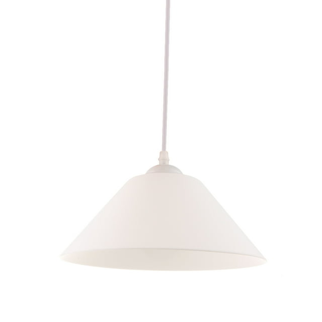 lionlar Modern Cone Shaped Ceiling Pendant Light Lamp Shade Chandelier White
