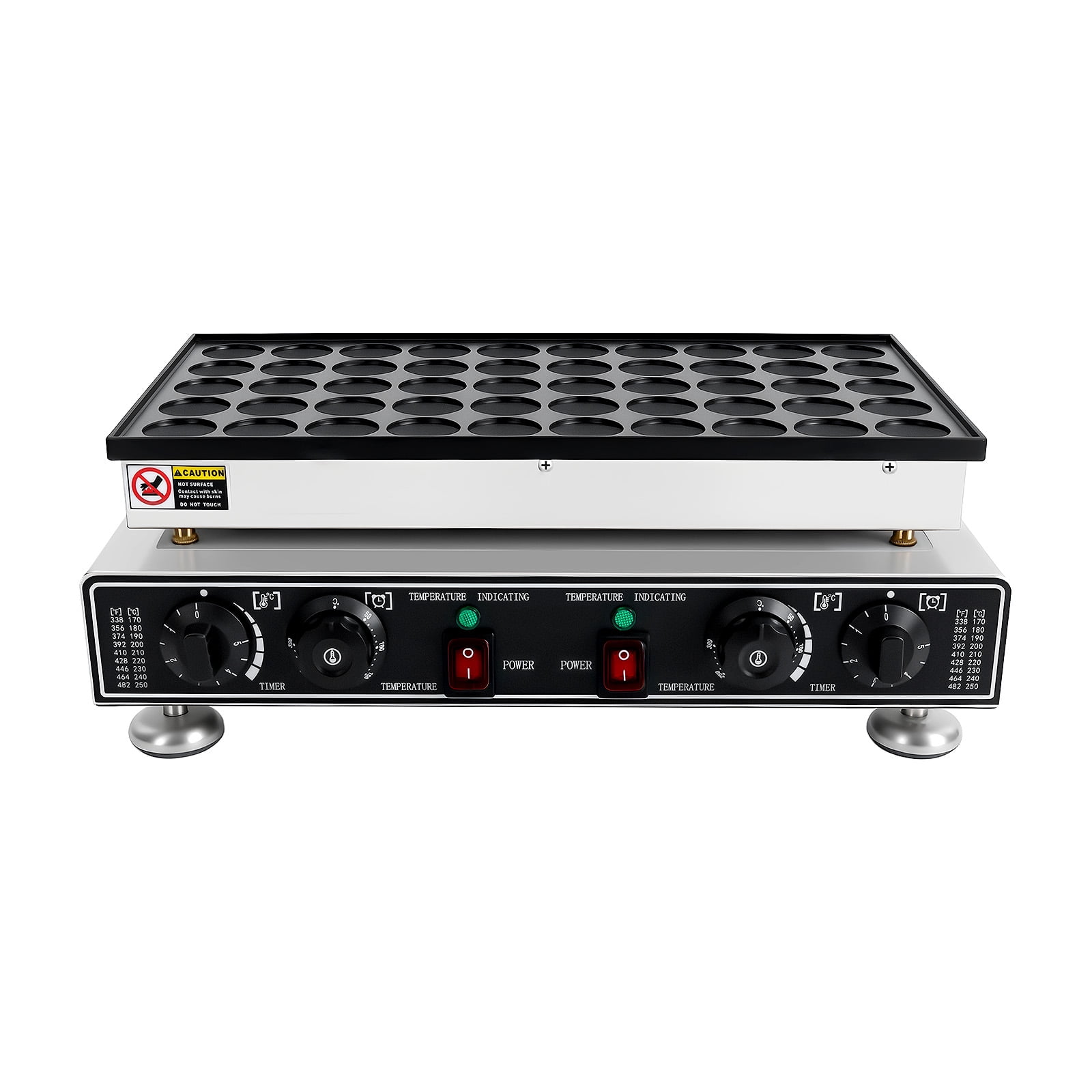 110v Stainless Steel Mini Pancake Maker, Commercial Waffle Pancakes Making Machine, Non-stick Coating
