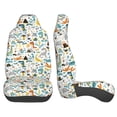 thumbnail image 3 of Sikiie Cartoon Dinosaur Car Seat Protector 2 Pack Car Seat Cushion Mat, Car Seat Covers for SUV, Truck, Van, 3 of 7