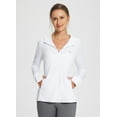 thumbnail image 6 of BALEAF Women's Shirt Lightweight Jacket Quickly Dry Moisture Wicking Sunscreen Sun Protection with Pockets Outdoor Hiking Performance White L, 6 of 7