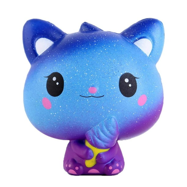 Squishy Slow Rebound Ice Cream Cat Doll Toy Squeeze Stress Reliever Juguetes De Descompresión Para Niños Adultos Methold FN007607-01